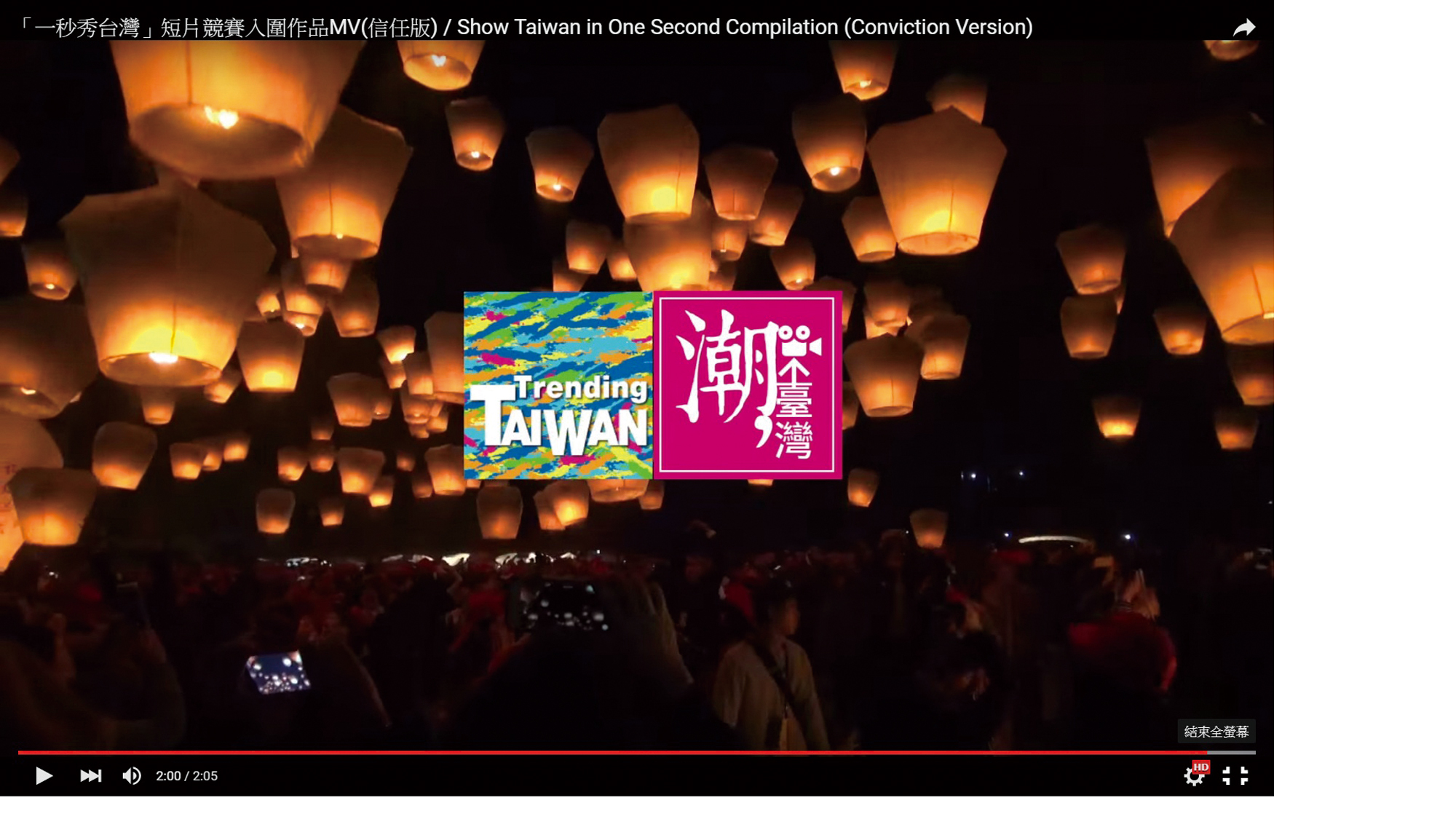 一支支秀台灣短片，有如一盞盞天燈，點點微光，卻有匯流成河的傳播力量。