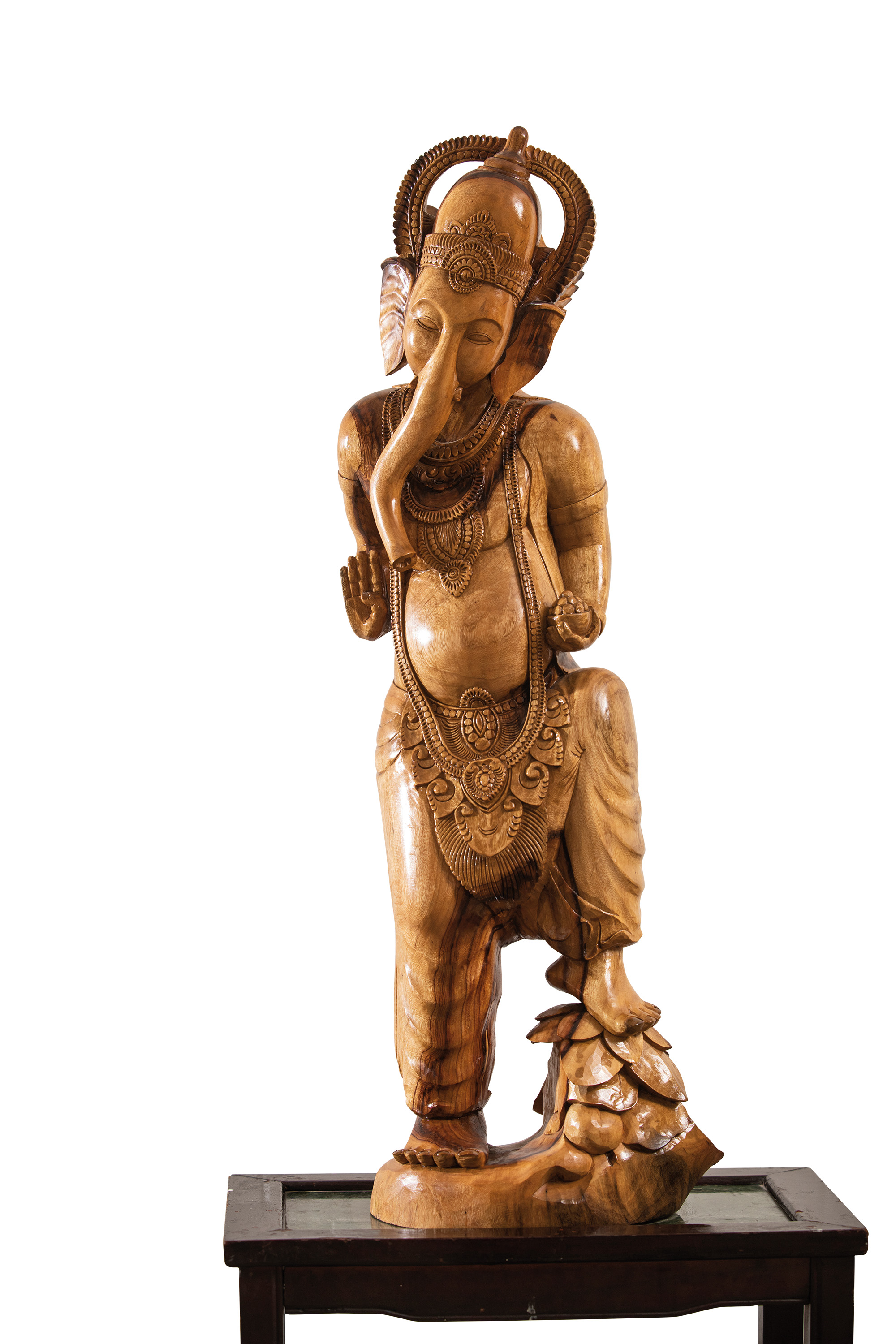 黒檀一刀彫 彫刻 バリ島 インドネシア 黒檀の置き物 縞黒檀 一刀彫り